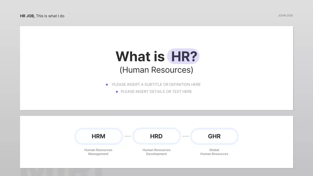 블루 프로페셔널 HR 강의 프레젠테이션