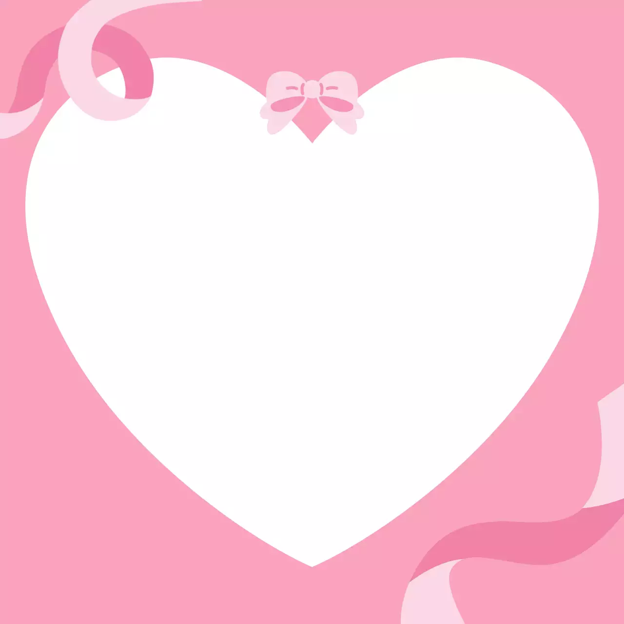 핑크 아기자기한 하트 문구