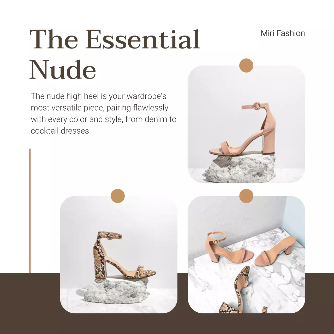 베이지 심플 패션 제품 홍보