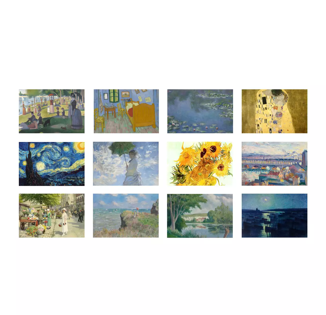 검정과 그레이의 심플하고 클래식한 명화