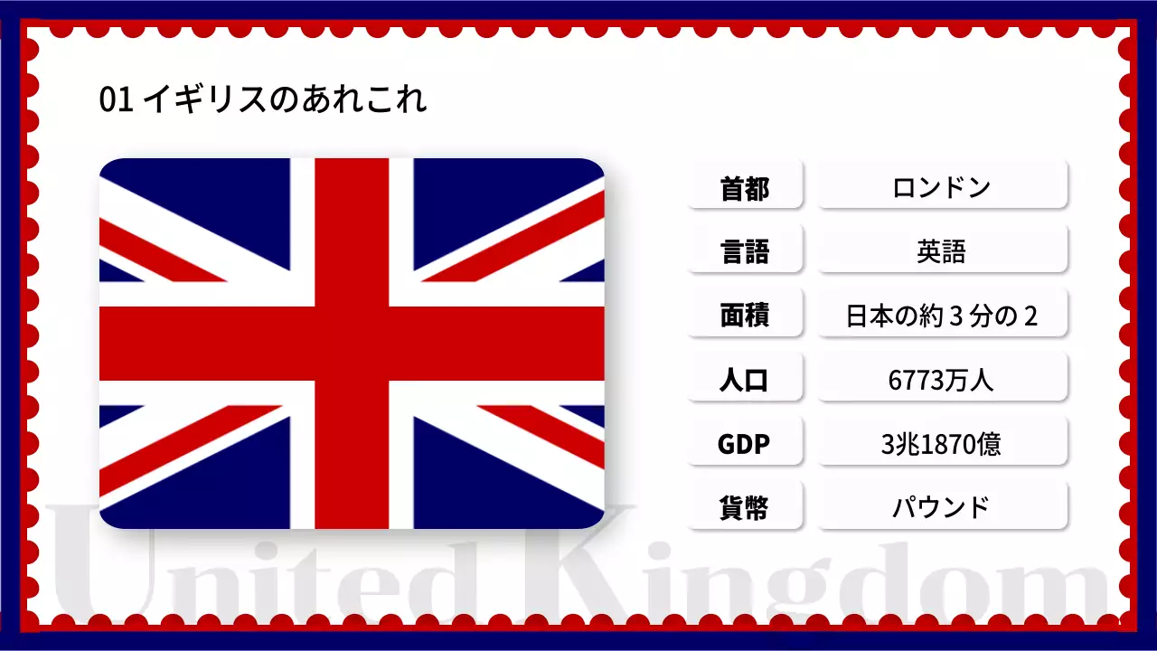 赤 シンプル 観光ガイド パンフレット プレゼンテーション