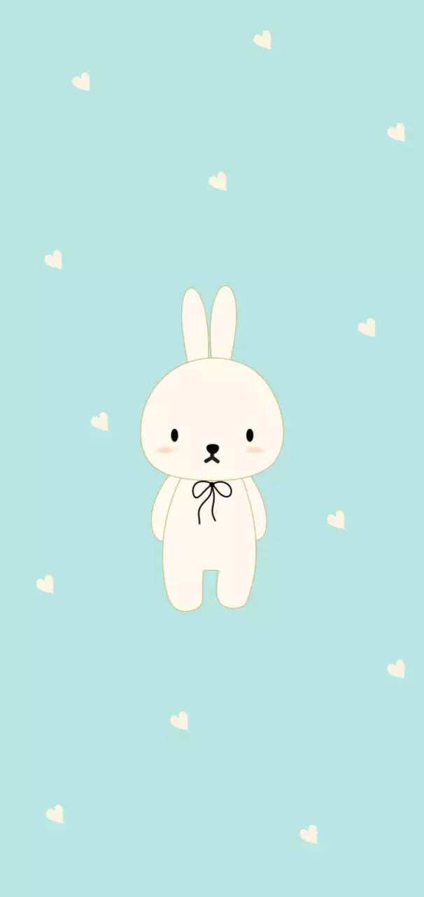 하늘색 아기자기한 동물 스티커