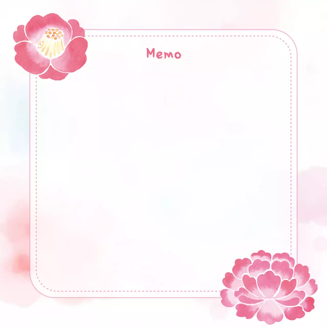 Perencana Catatan Bunga Merah Muda