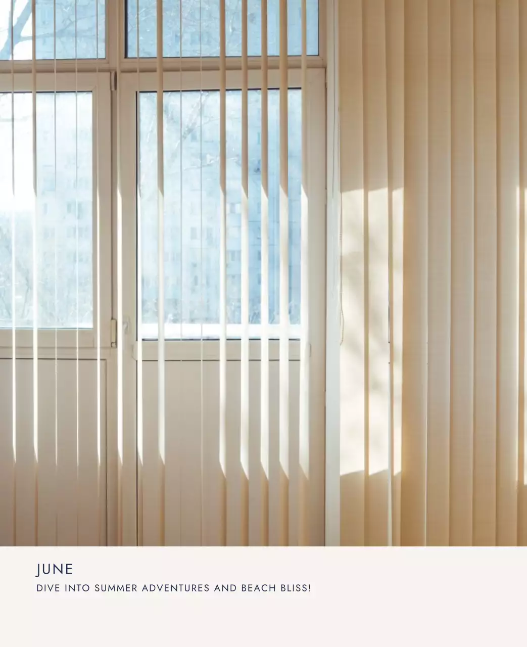 하늘색 심플 여행 달력