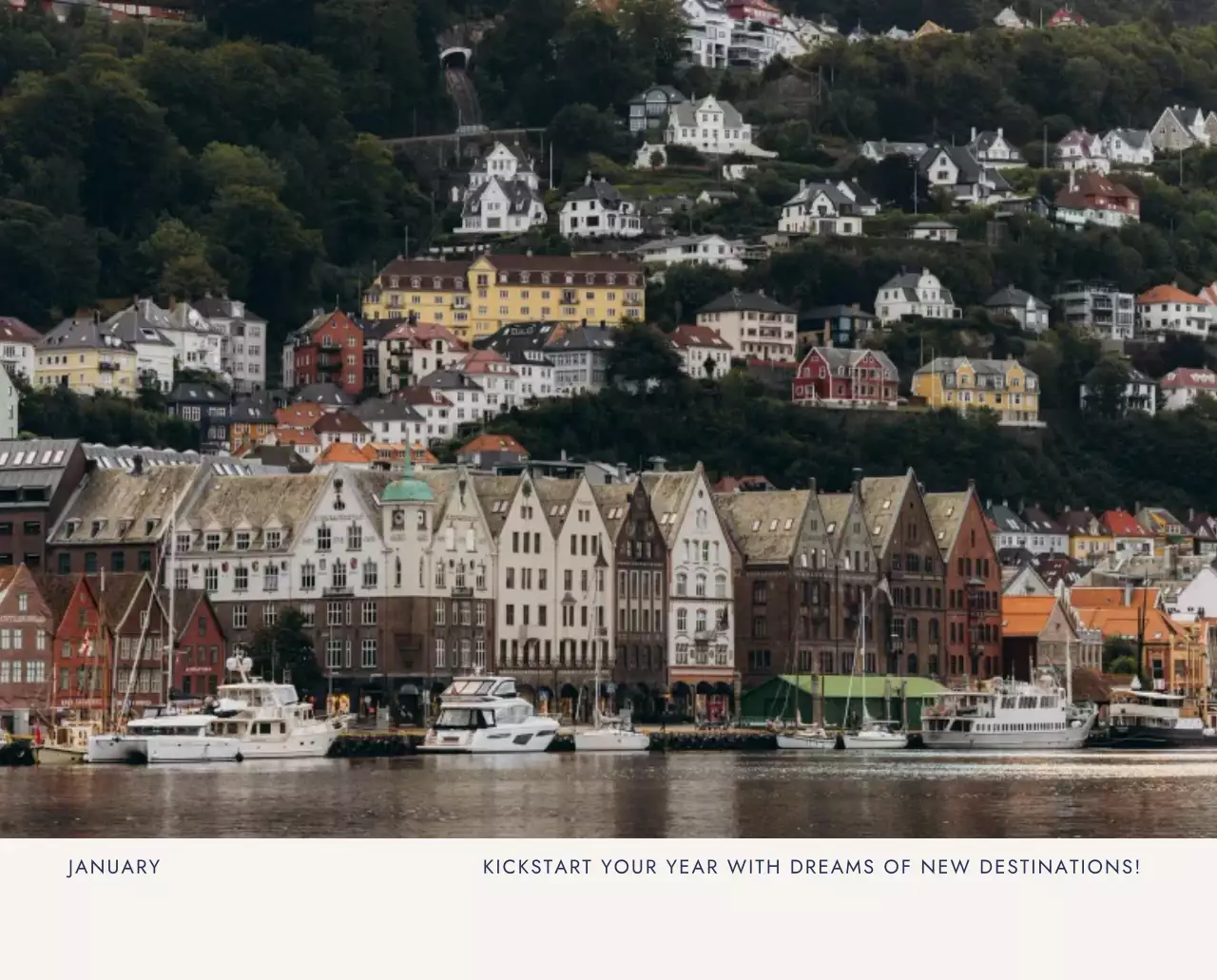 베이지 심플 여행 달력