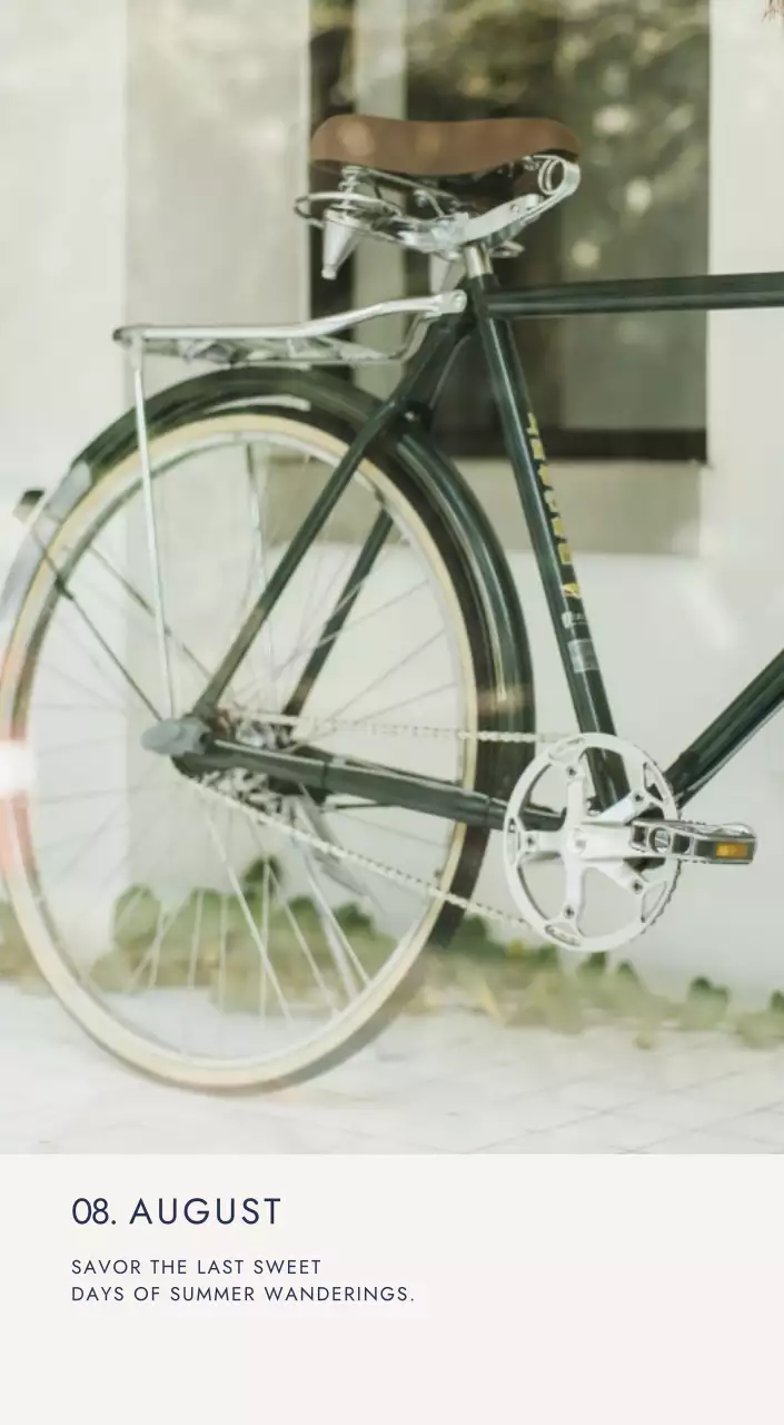 베이지 미니멀 여행 달력