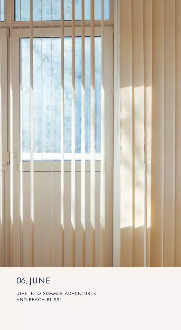 베이지 미니멀 여행 달력