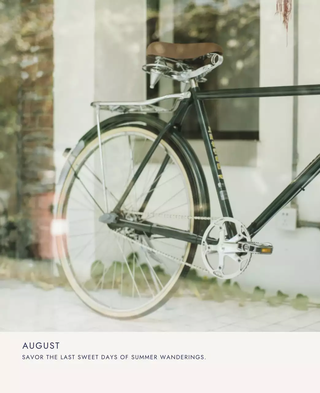 하늘색 심플 여행 달력