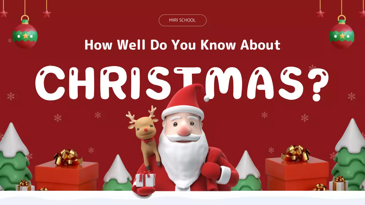 Red Traditional Christmas Guide Presentation