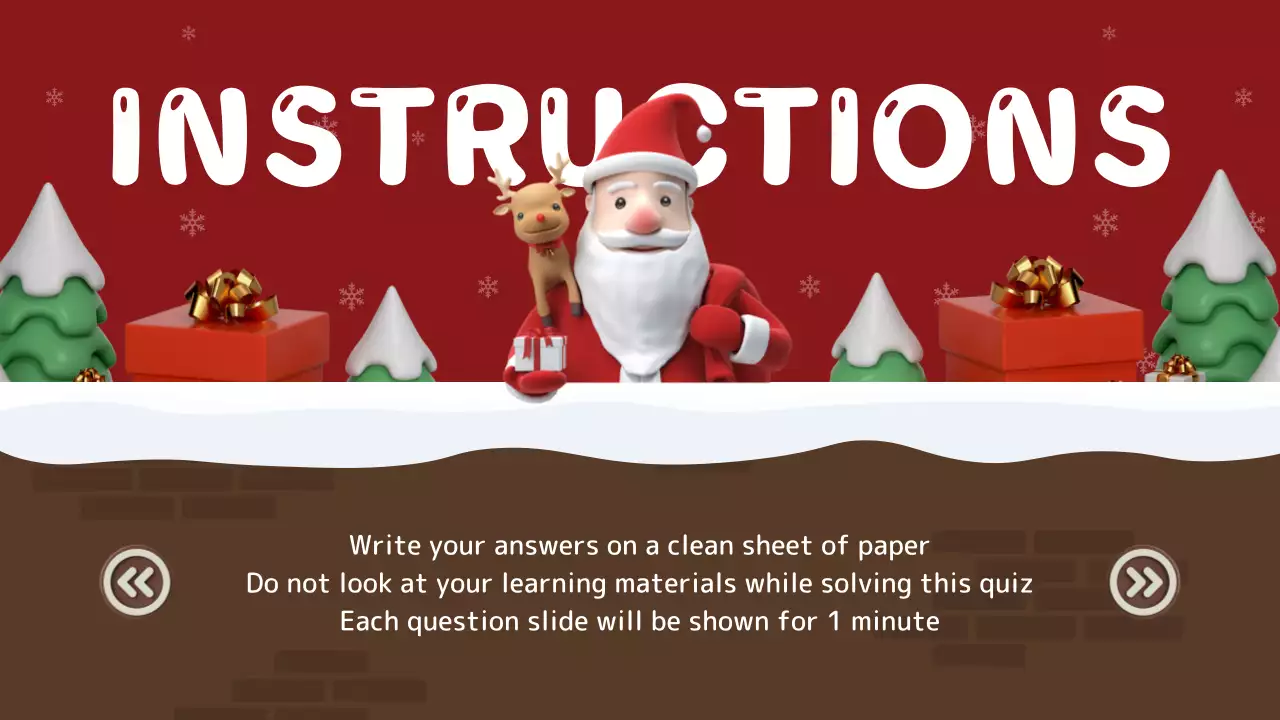 Red Traditional Christmas Guide Presentation