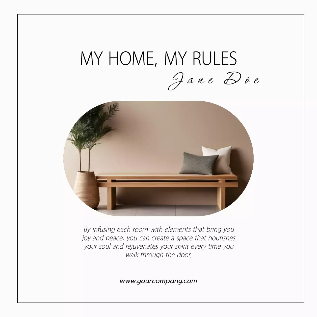 White Minimalist Home Guide Social Media Post