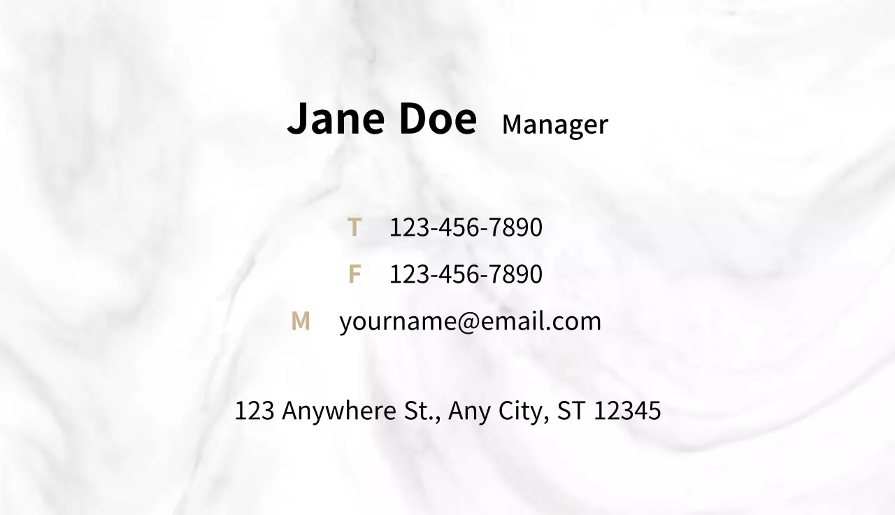 Teal Elegant Business Card