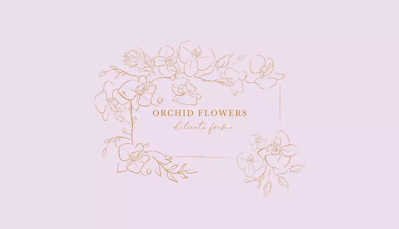 Purple Floral Business Card