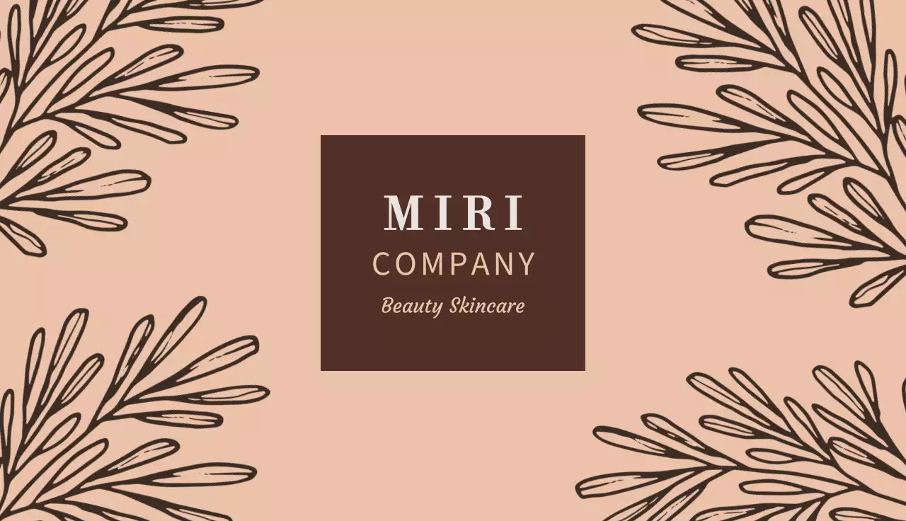 Brown Minimal Business Card