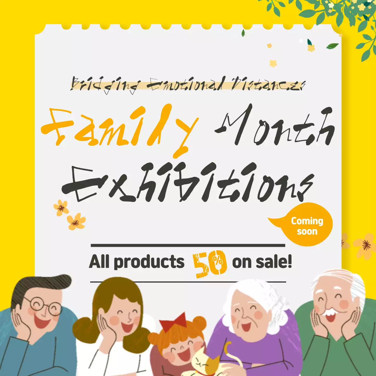 Yellow Trendy Sale Promotion Instagram Post