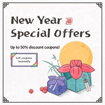 White Traditional Discount Promotion Instagram Post