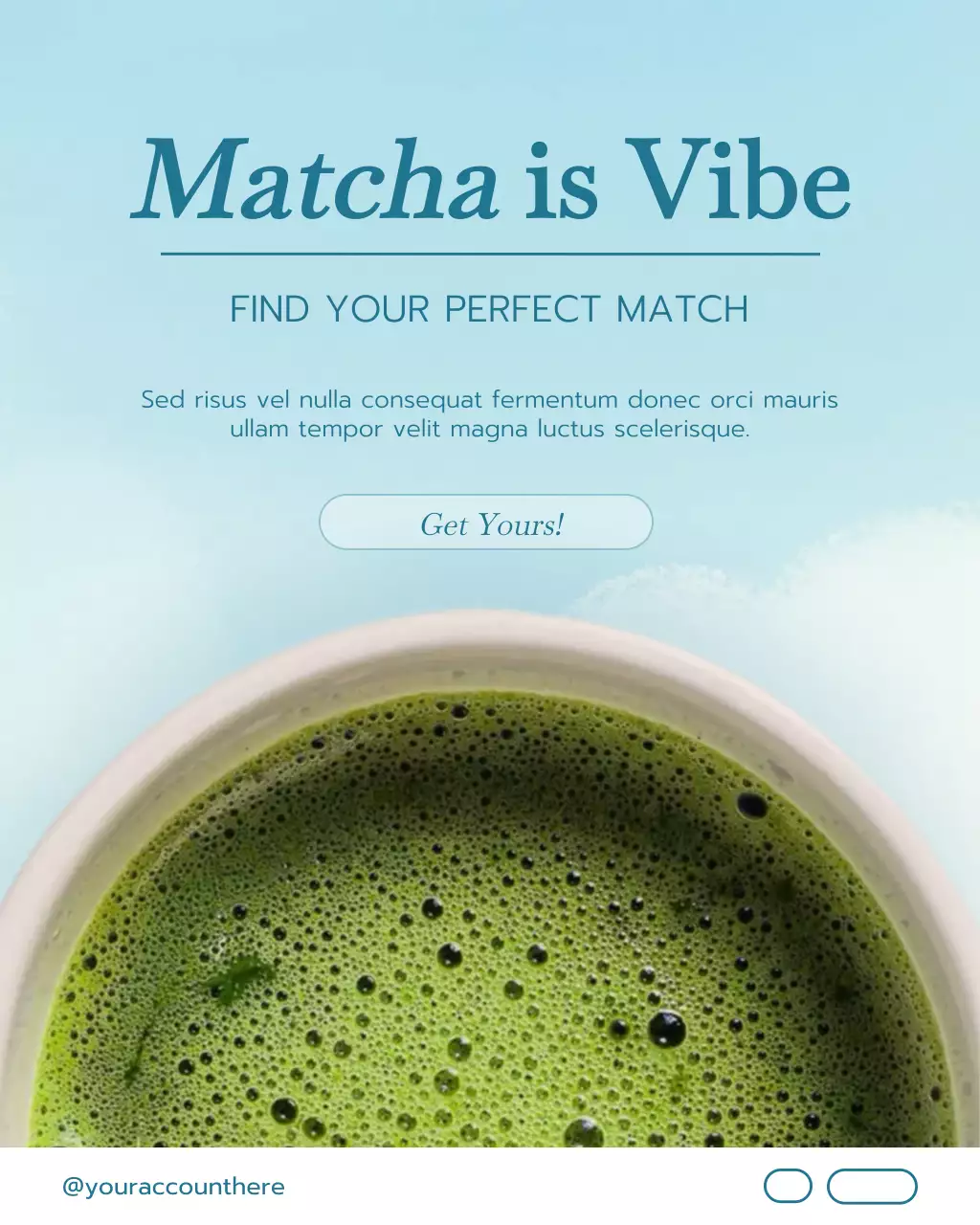 Simple Modern Matcha Promotion Instagram Post