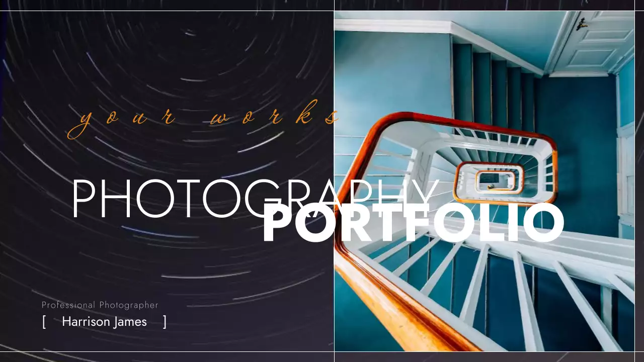 White Modern Photography Portfolio Presentation