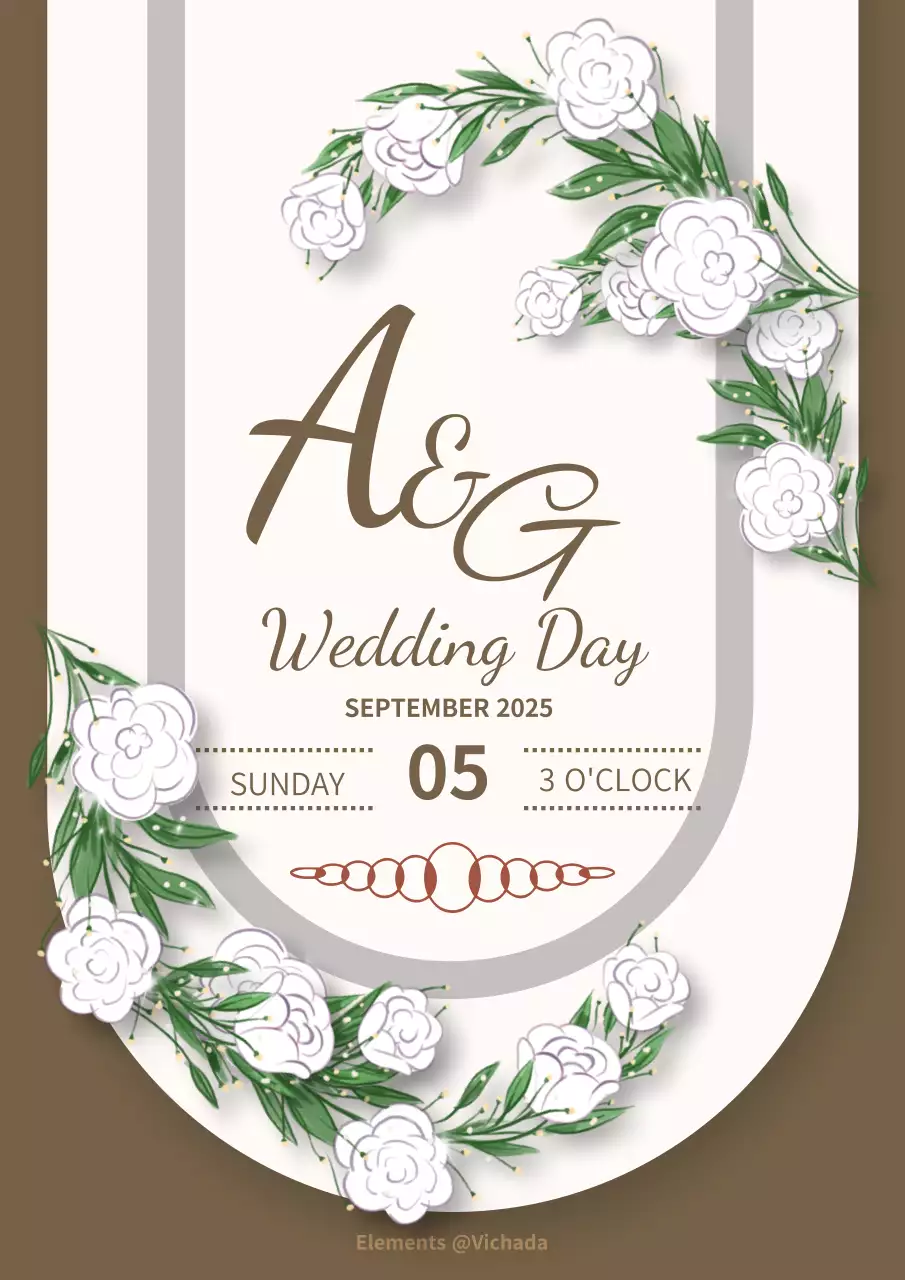 럭셔리 웨딩 카드