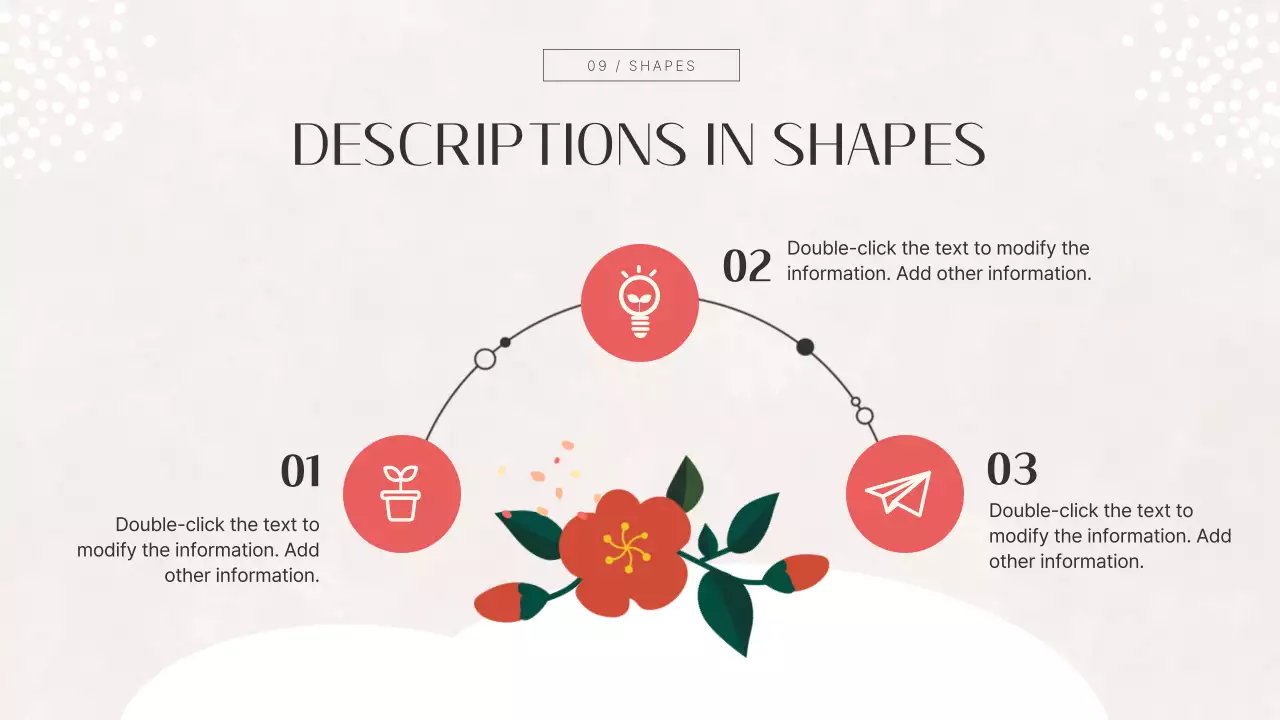 붉은 꽃 꽃 프레젠테이션