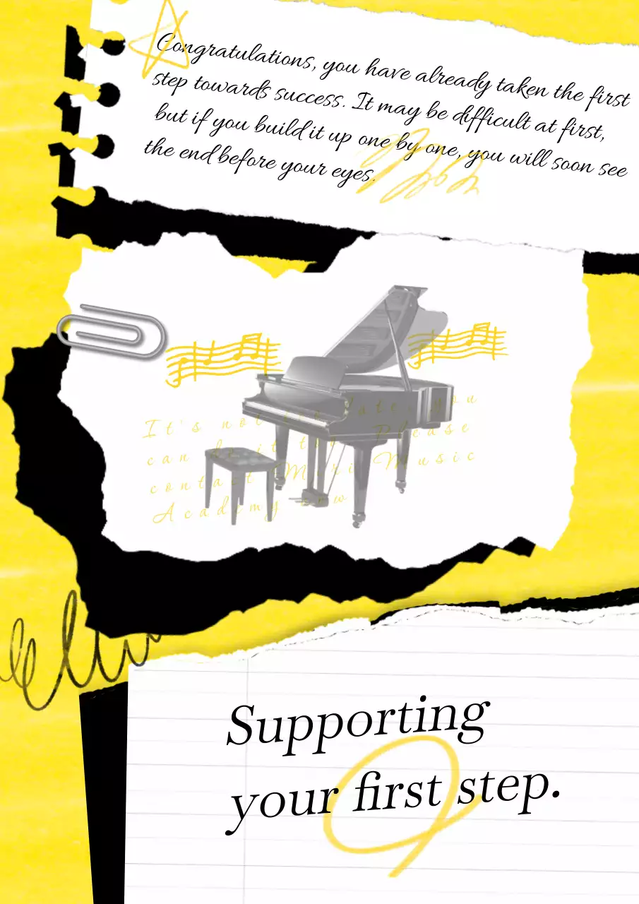 Yellow Creative Success Announcement Poster