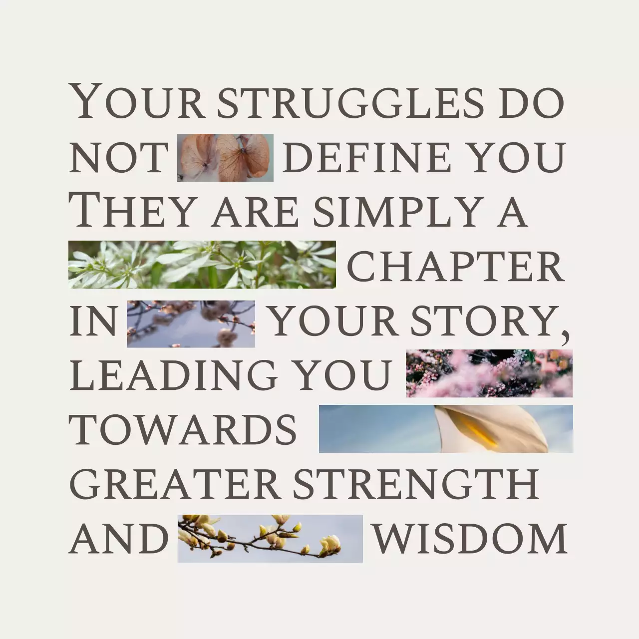 Beige Elegant Wisdom Announcement Social Media Post