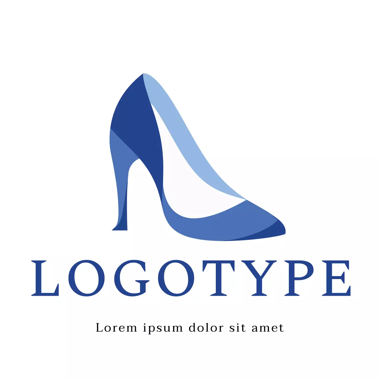 Blue Minimal Design Logo