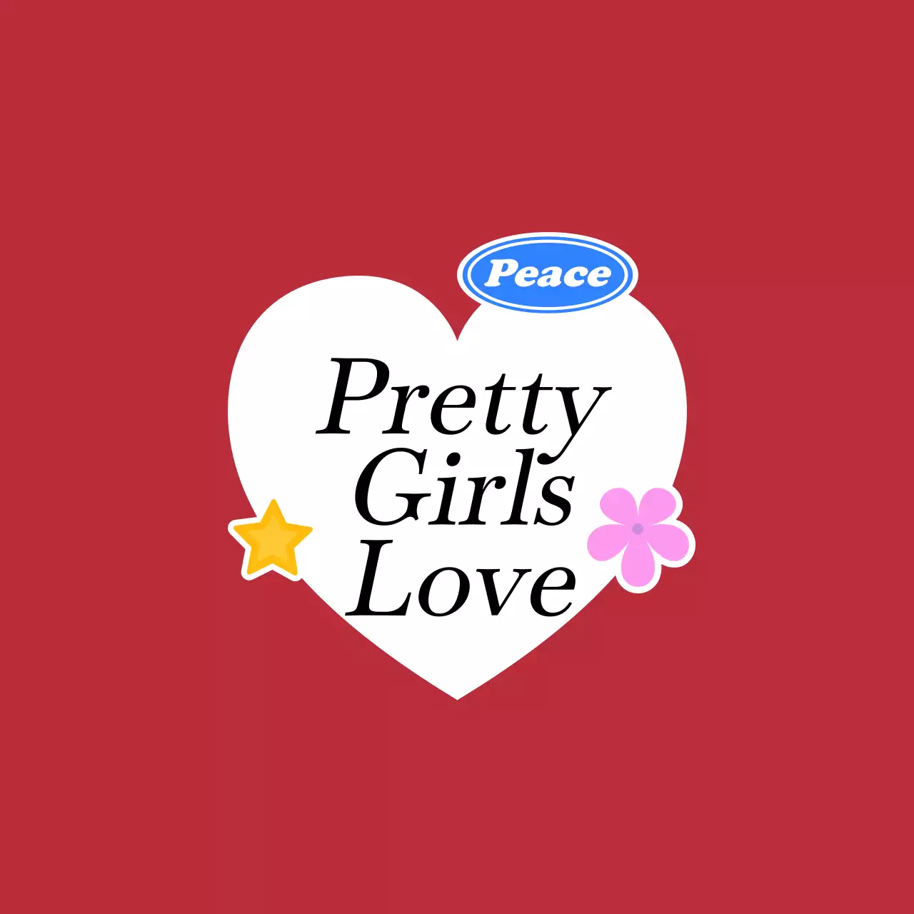 빨강 팝 패션 굿즈