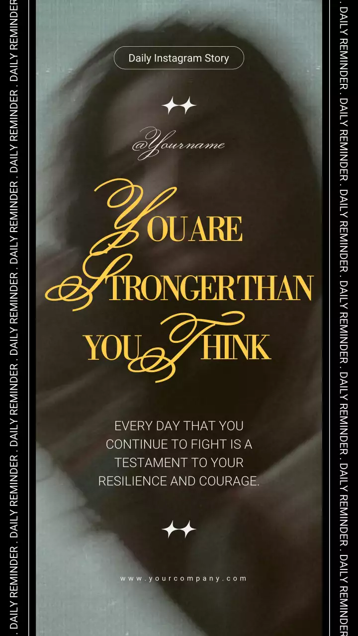 Black Elegant Motivation Announcement Instagram Post