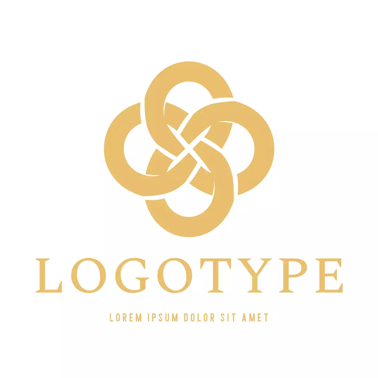 Gold Geometric Design Logo