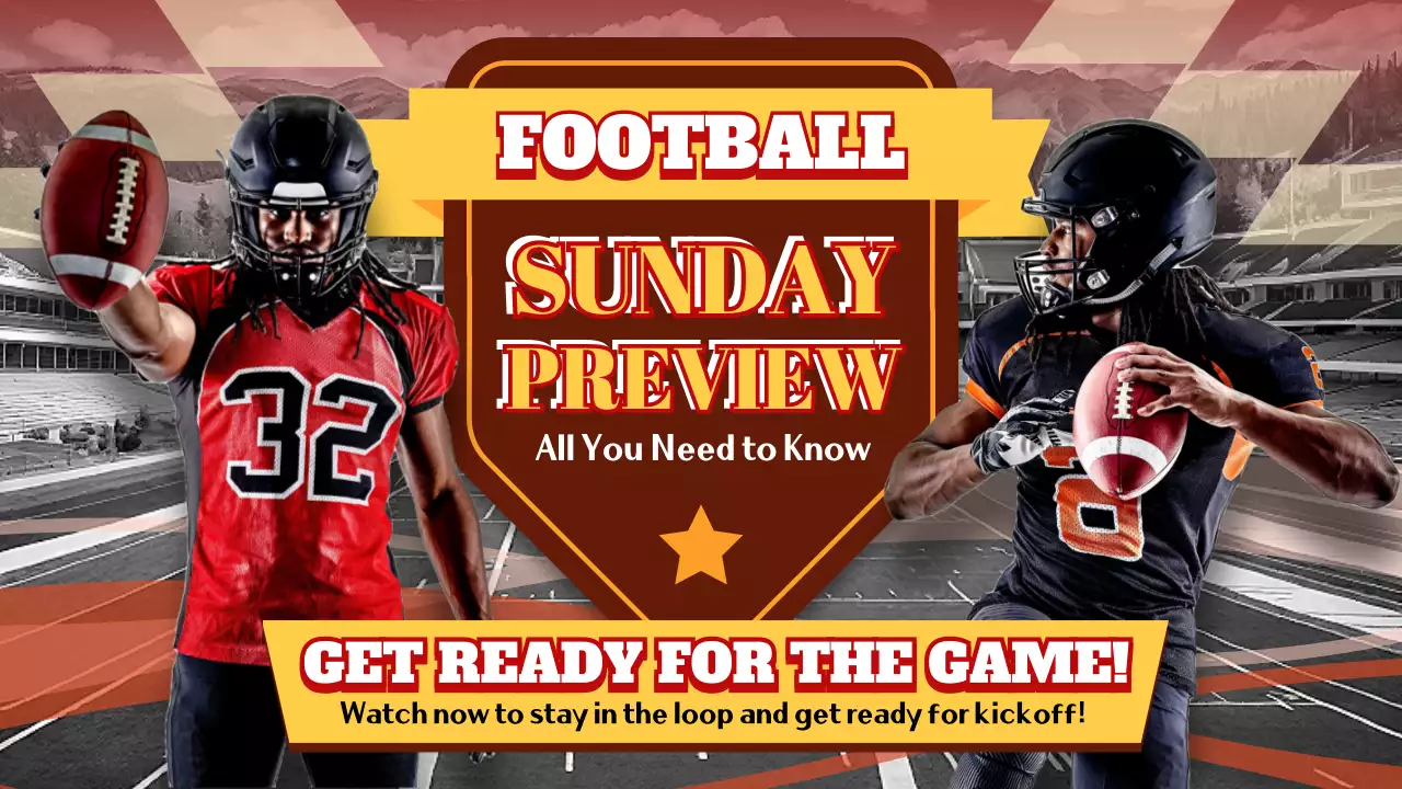 Red Bold Football Announcement YouTube Thumbnail