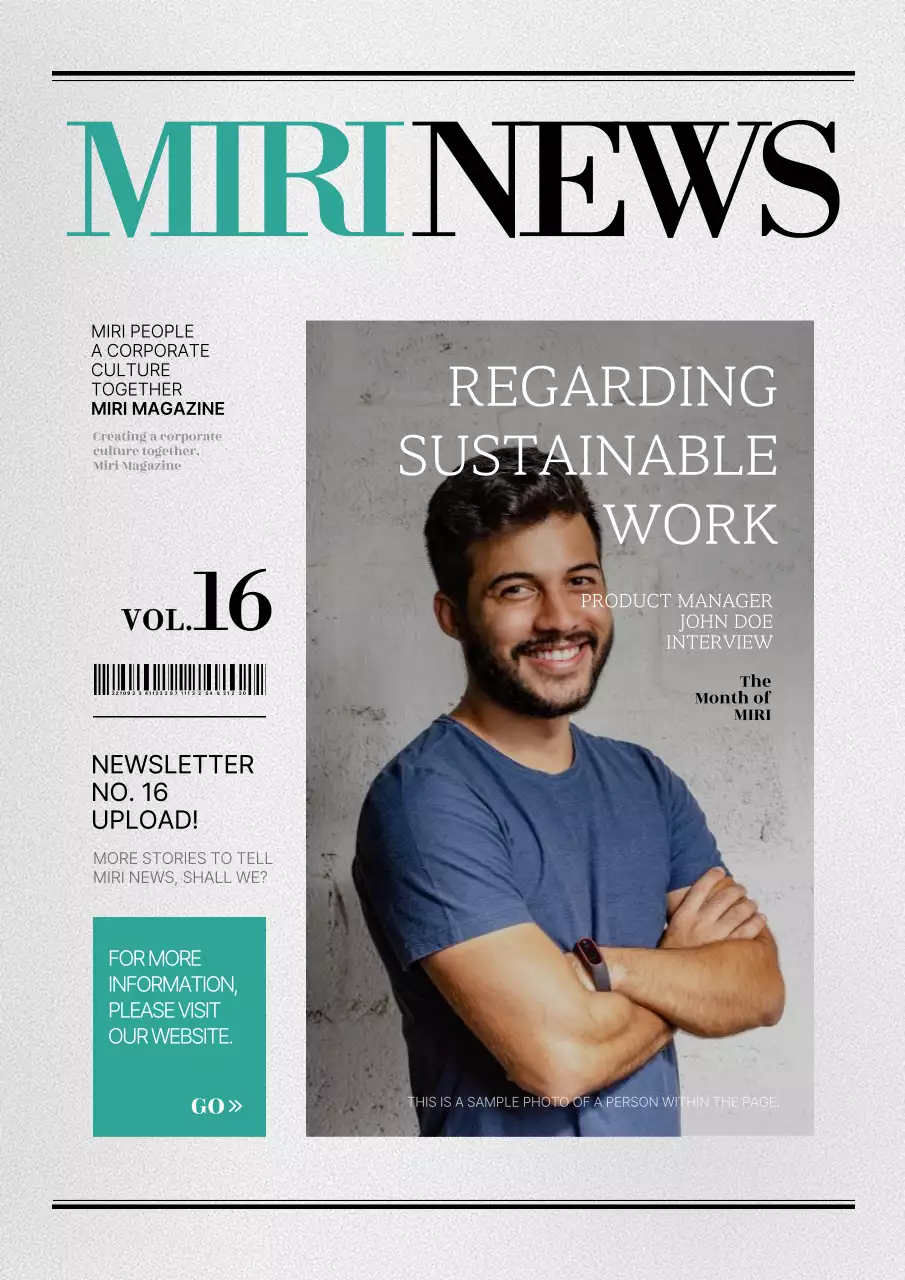 Mint Modern Corporate Newsletter Poster