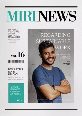 Mint Modern Corporate Newsletter Poster