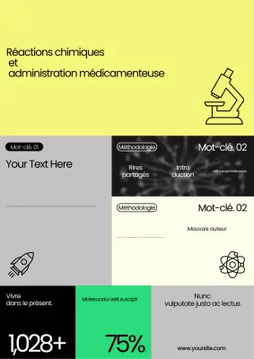 Présentation scientifique moderne jaune