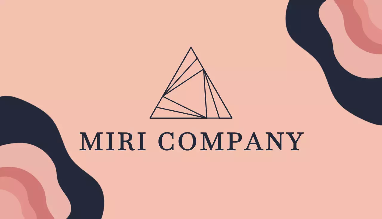 Navy Modern Business Card