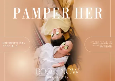 Beige Elegant Spa Promotion Poster