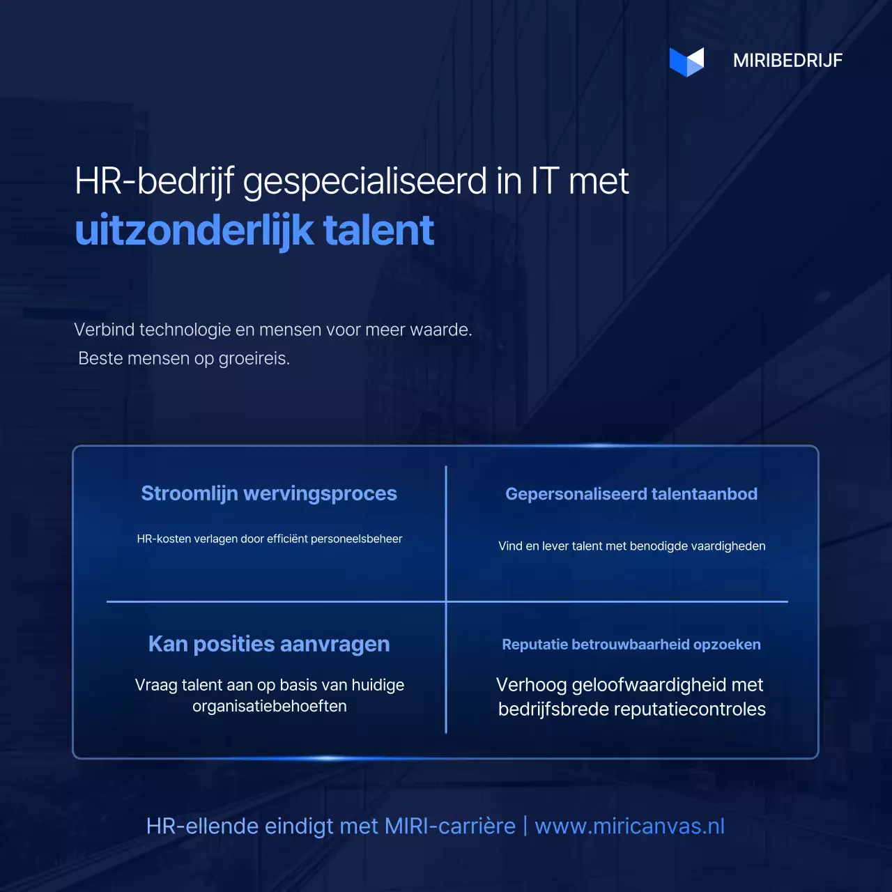 Blue's Modern IT Outsourcing Talent Management Promotie