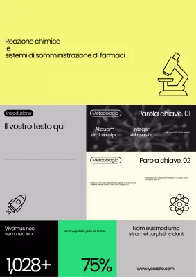 Presentazione della scienza moderna gialla