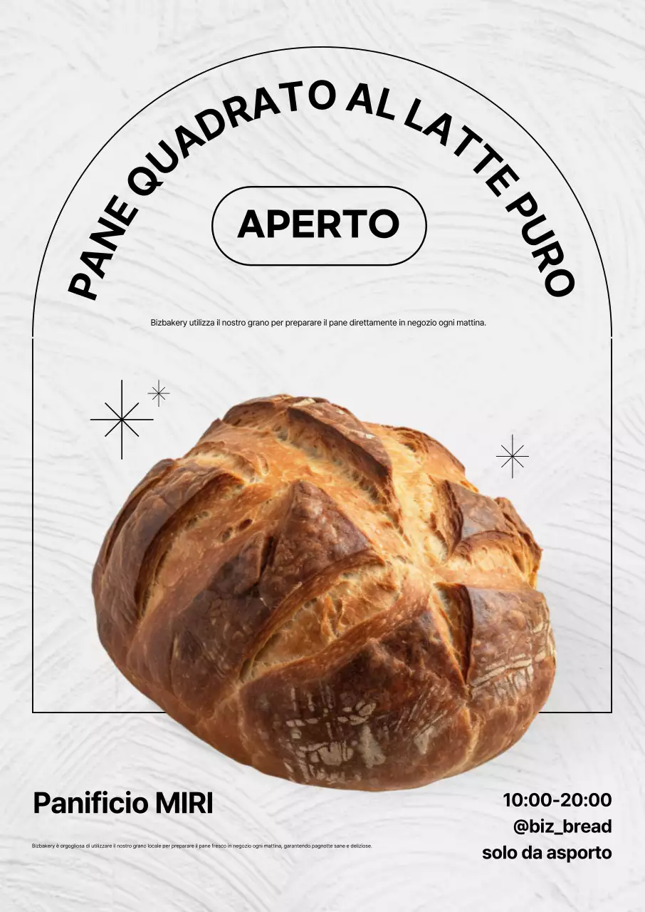 Promozione White Simple Bakery