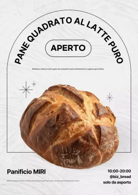 Promozione White Simple Bakery