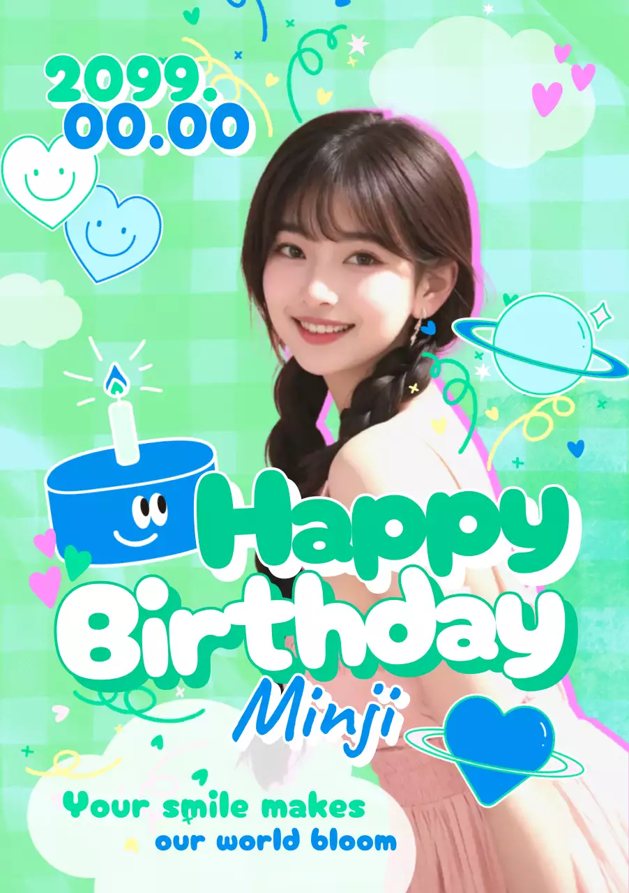 민트 아기자기한 아이돌