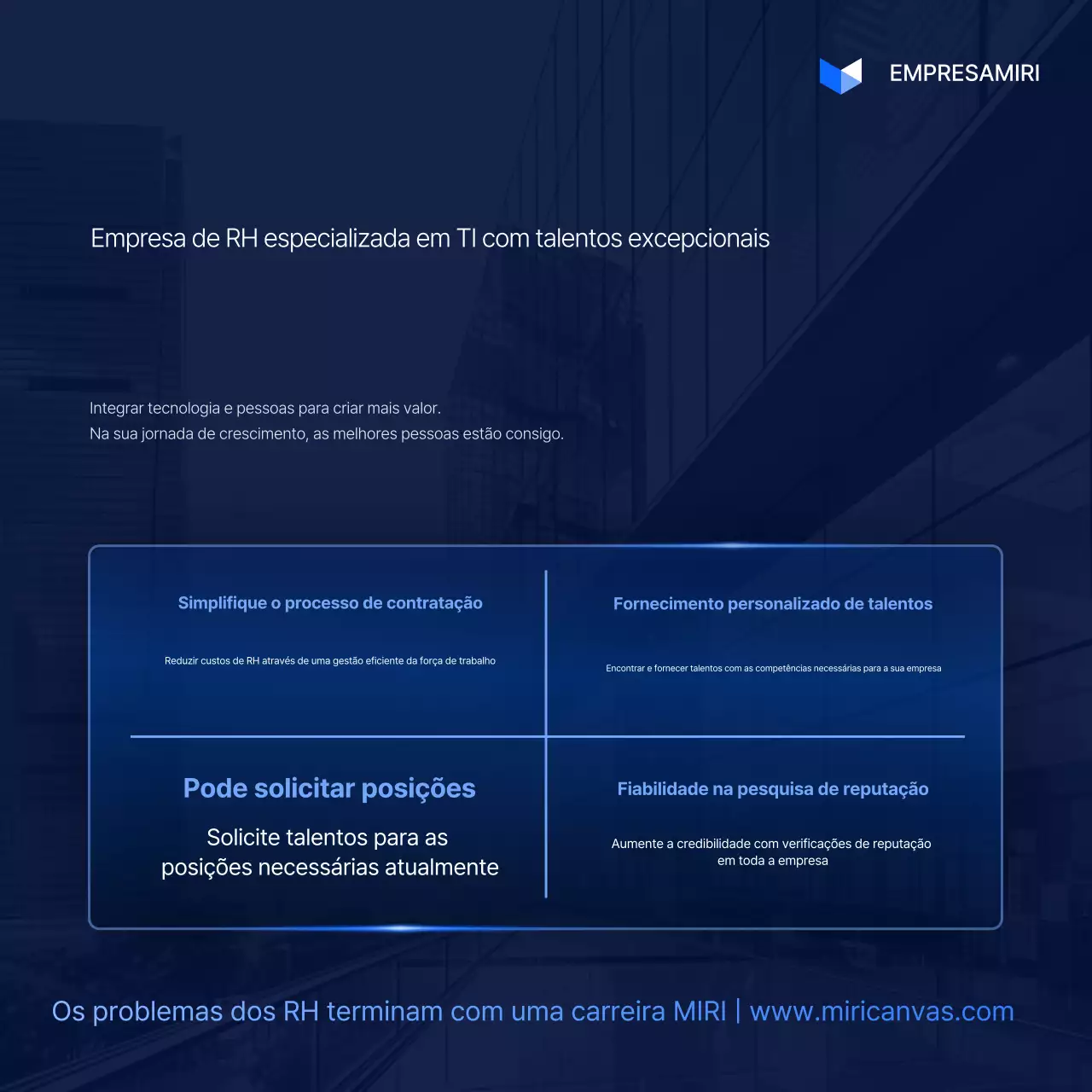 Promoção de Gestão de Talentos em Terceirização de TI Moderna da Blue