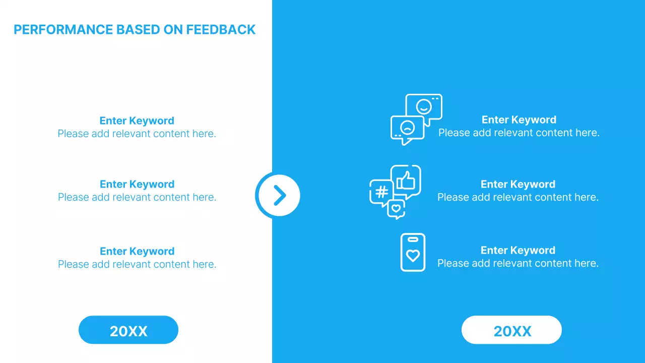 A simple light blue and white earnings report introduction