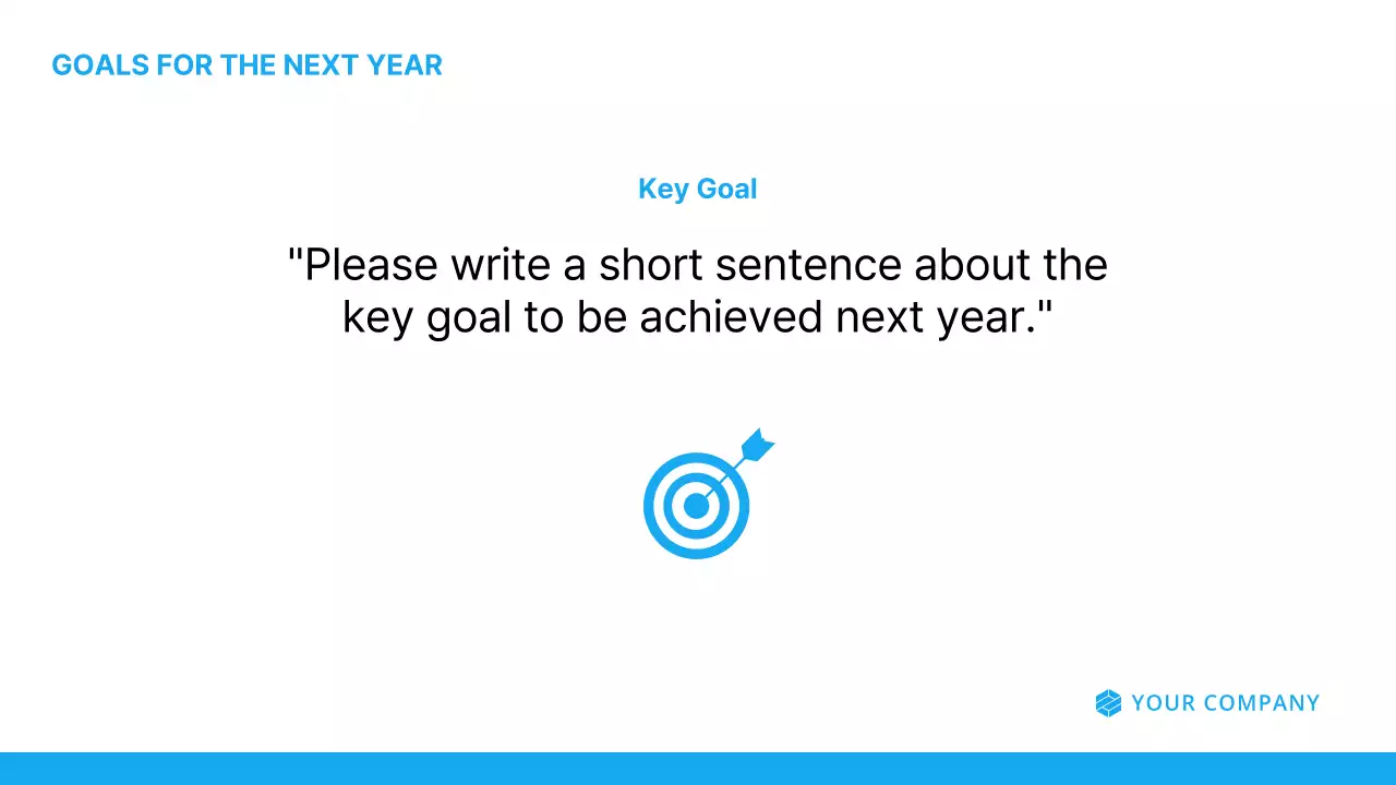 A simple light blue and white earnings report introduction