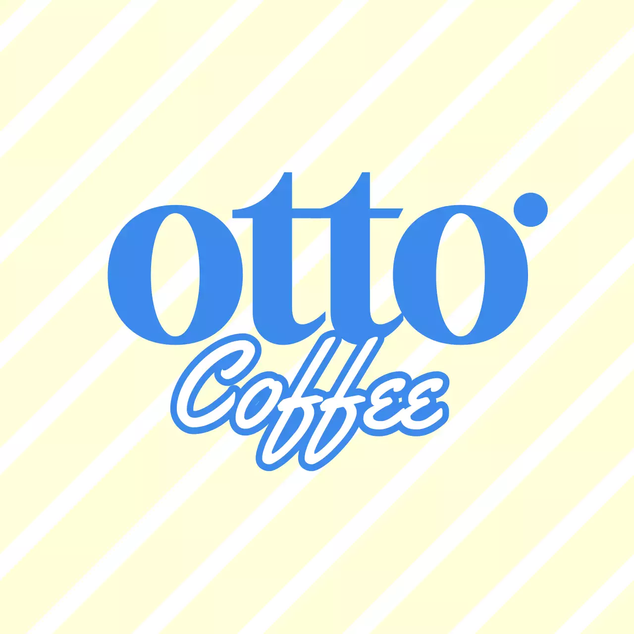 青 シンプル カフェ ロゴ