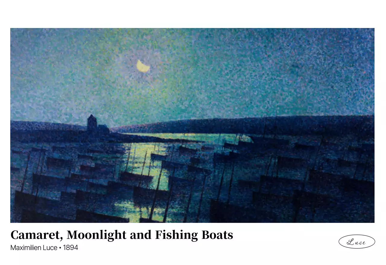 黒とグレーのシンプルでクラシックな名画。