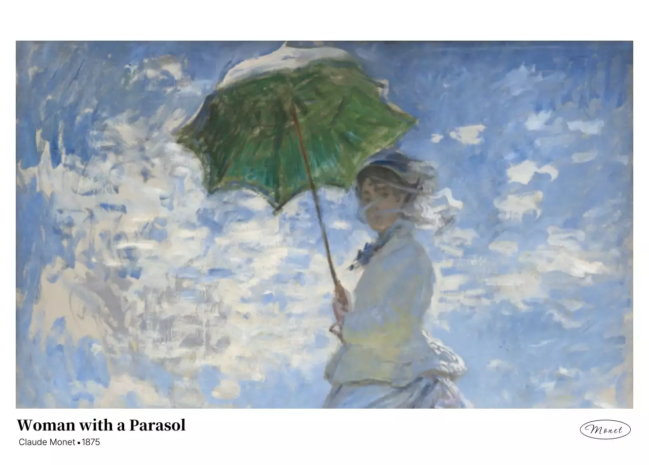 黒とグレーのシンプルでクラシックな名画。