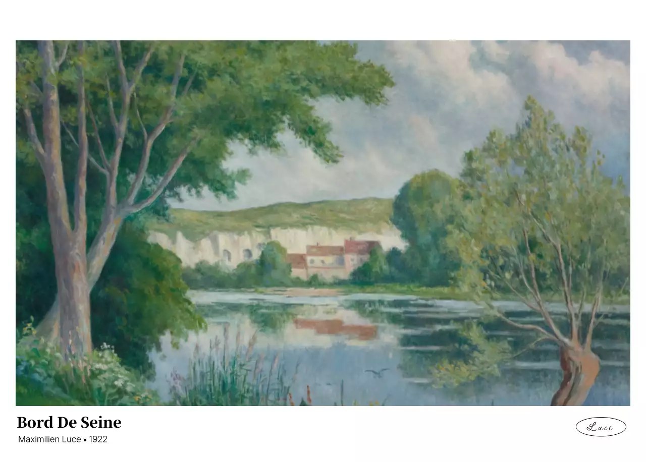 黒とグレーのシンプルでクラシックな名画。