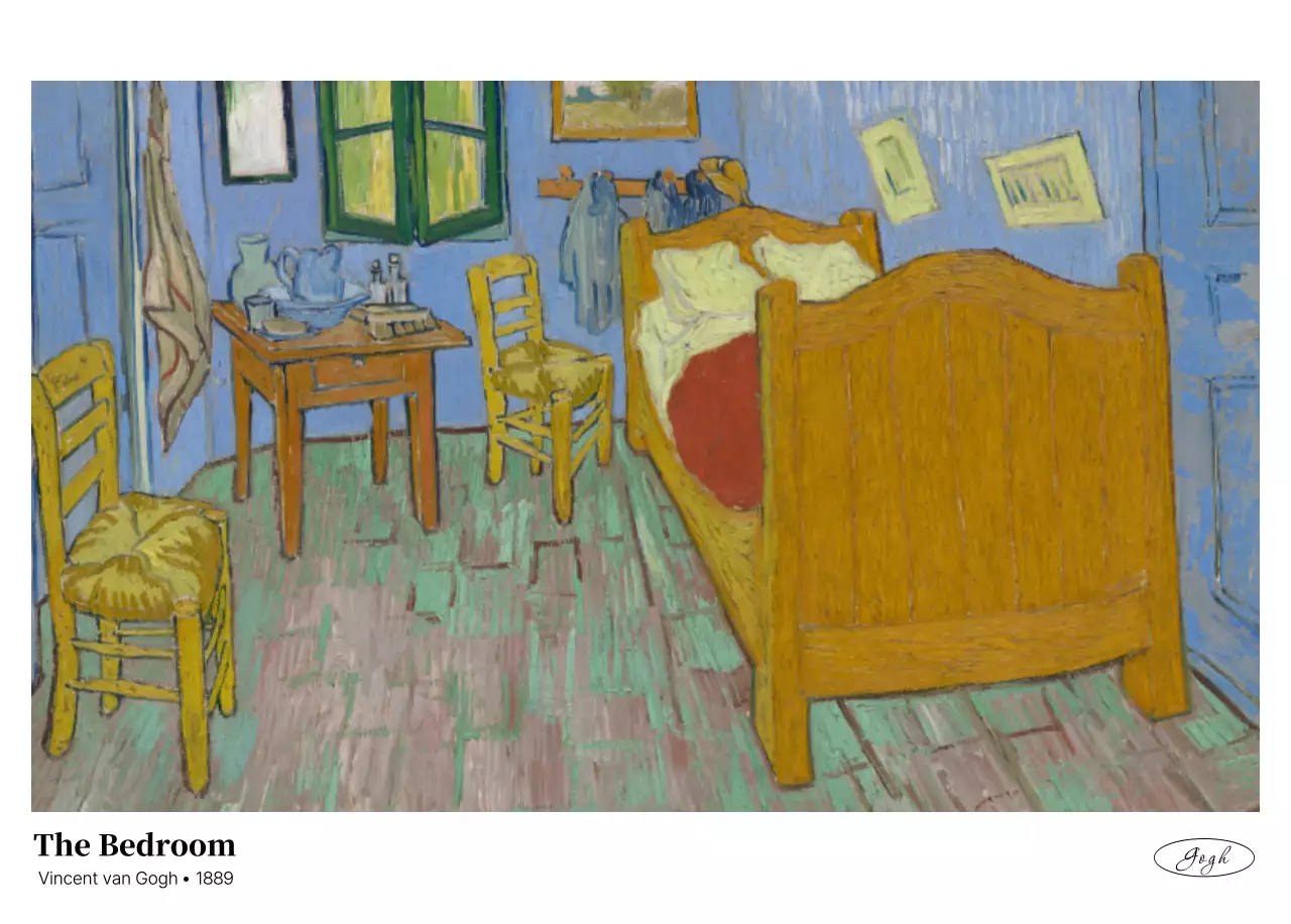 黒とグレーのシンプルでクラシックな名画。