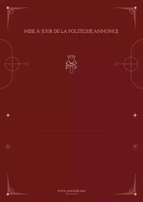 Affiche d'annonce de politique élégante concernant le vin